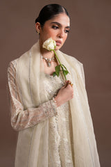 PEARL ELEGANCE-4PC ORGANZA EMBROIDERED SUIT