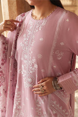LAVENDER MIST-3PC EMBROIDERED LAWN SUIT