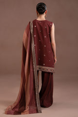 RUBY ROYALE-3PC SILK EMBROIDERED SUIT