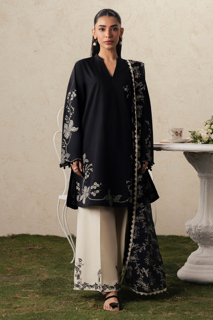 EBONY LACE-3PC PRINTED SUIT