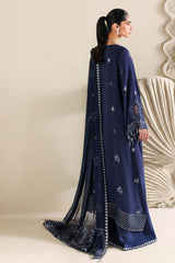 INDIGO MUSE-3PC SILK EMBROIDERED SUIT