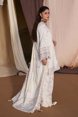 ALABASTER BLOOM-3PC KHADDAR EMBROIDERED SUIT