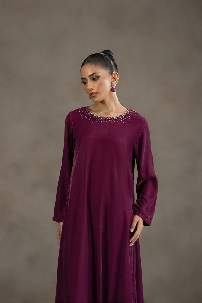 DUSTY PLUM-2PC (SHIRT & TROUSER)
