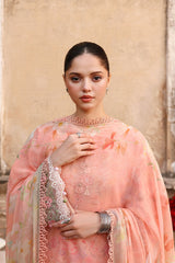 MUTED BLUSH-3PC PRINTED LAWN SUIT