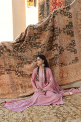 ROSE MELODY-3PC LINEN EMBROIDERED SUIT