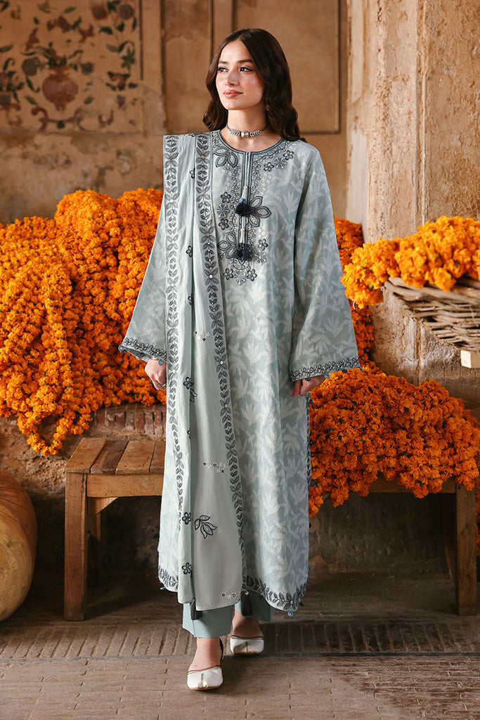 AZURE DREAM-3PC EMBROIDERED LAWN SUIT