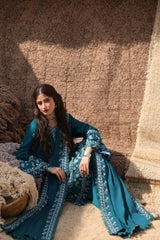 INDIGO MUSE-3PC MARINA EMBROIDERED SUIT