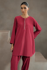 CORAL BLUSH-2PC (SHIRT & TROUSER)