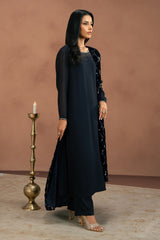 MYSTIC BLUE-3PC (SHIRT, TROUSER & DUPATTA)