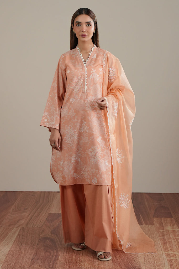 FLORAL CANVAS-2PC (SHIRT & DUPATTA)