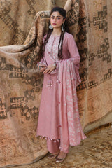 ROSE MELODY-3PC LINEN EMBROIDERED SUIT