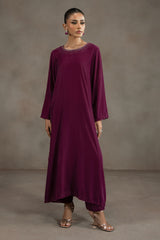 DUSTY PLUM-2PC (SHIRT & TROUSER)