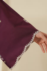 BERRY MIST-3PC EMBROIDERED LAWN SUIT