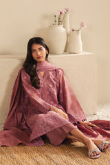 BLUSH EMBRACE-3PC (SHIRT,TROUSER & DUPATTA)
