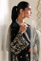 RAVEN GLAM-3PC SILK EMBROIDERED SUIT