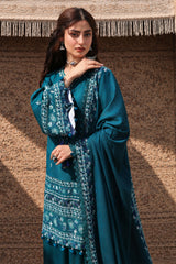 INDIGO MUSE-3PC MARINA EMBROIDERED SUIT