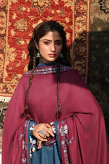 OCEAN REVERIE-3PC KHADDAR EMBROIDERED SUIT