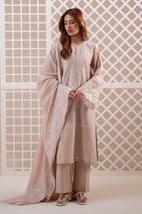 MOCHA VEIL-2PC (SHIRT & DUPATTA)