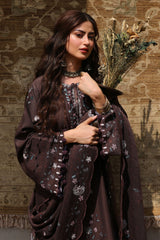 DEEP WALNUT-3PC MARINA EMBROIDERED SUIT