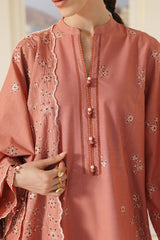 ROSE DAWN-3PC EMBROIDERED LAWN SUIT