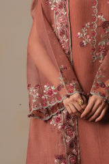 BLOOMING CLAY-3PC (SHIRT, SHALWAR & DUPATTA)