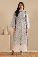 VIOLET SPLASH-2PC (SHIRT & DUPATTA)