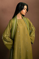 BLINGY LIME-3PC (SHIRT, TROUSER & DUPATTA)