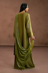 BLINGY LIME-3PC (SHIRT, TROUSER & DUPATTA)