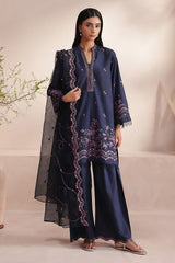 BLUE IRIS-3PC (SHIRT, SHALWAR & DUPATTA)