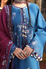 OCEAN REVERIE-3PC KHADDAR EMBROIDERED SUIT