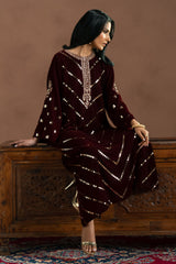 RED INFERNO-2PC (SHIRT & TROUSER)
