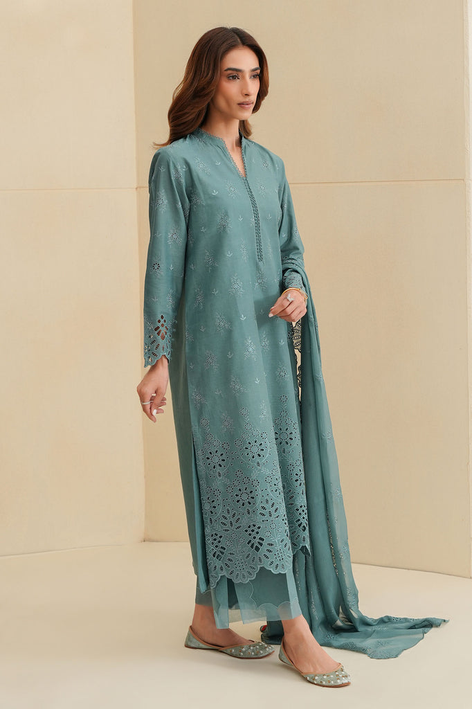 FLEUR WHISPER-3PC CHIKANKARI SUIT