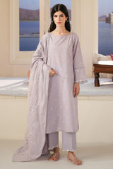 ORCHID PETAL-3PC EMBROIDERED LAWN SUIT