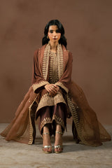 ASH ROSE-3PC (SHIRT, TROUSER & DUPATTA)