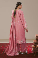 PINK ALLURE-3PC KHADDAR PRINTED SUIT