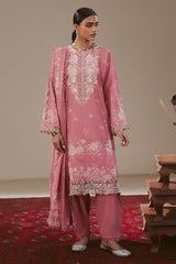 PINK ALLURE-3PC KHADDAR PRINTED SUIT
