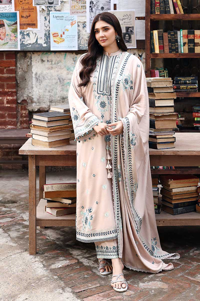 SUBTLE MAZE-3PC MARINA EMBROIDERED SUIT