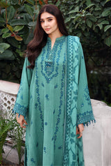 FLEUR WHISPER-3PC KHADDAR EMBROIDERED SUIT