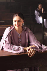 MAUVE MIST-3PC MARINA EMBROIDERED SUIT