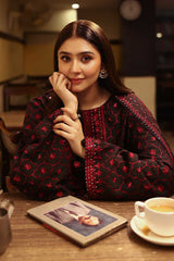 GARNET GRACE-3PC KHADDAR EMBROIDERED SUIT