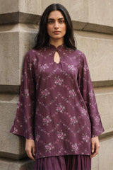 BERRY GARDEN-2PC LINEN PRINTED SUIT