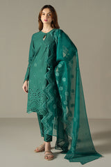 VERDENT FLORA-3PC CHIKANKARI SUIT