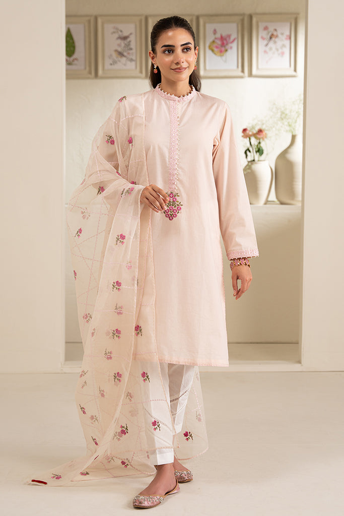 BLUSH BLOSSOM-2 PC (SHIRT & DUPATTA)