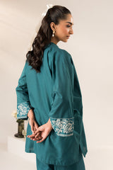 TEAL TAPESTRY-2 PC (SHIRT & TROUSER)