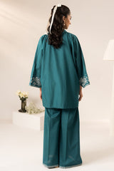 TEAL TAPESTRY-2 PC (SHIRT & TROUSER)