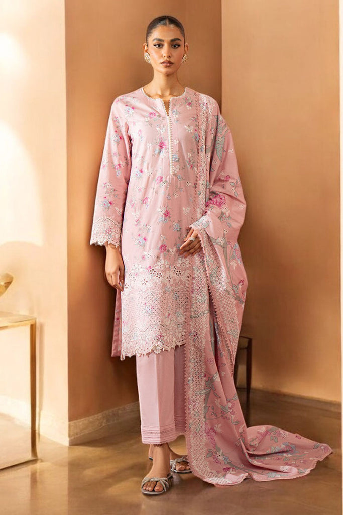 GARNET BLUSH-3 PIECE PRINTED SUIT