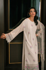 LILY BREEZE-3PC EMBROIDERED SILK SUIT