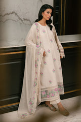 LILY BREEZE-3PC EMBROIDERED SILK SUIT
