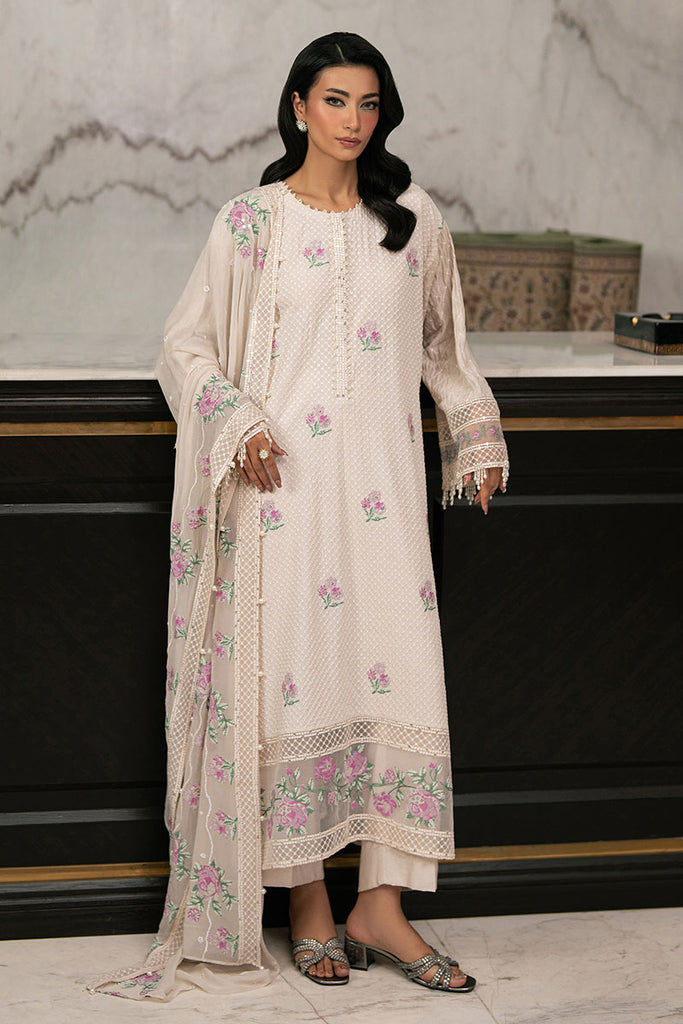 LILY BREEZE-3PC EMBROIDERED SILK SUIT