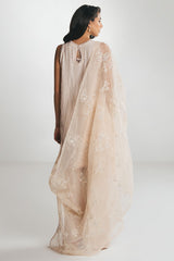 PEACH WHIP-3PC EMBROIDERED SILK SUIT
